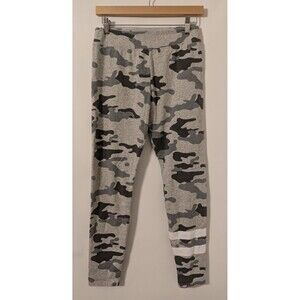 Sundry Women's Size 2 Striped Detail Camo Leggings In Heathered Gray